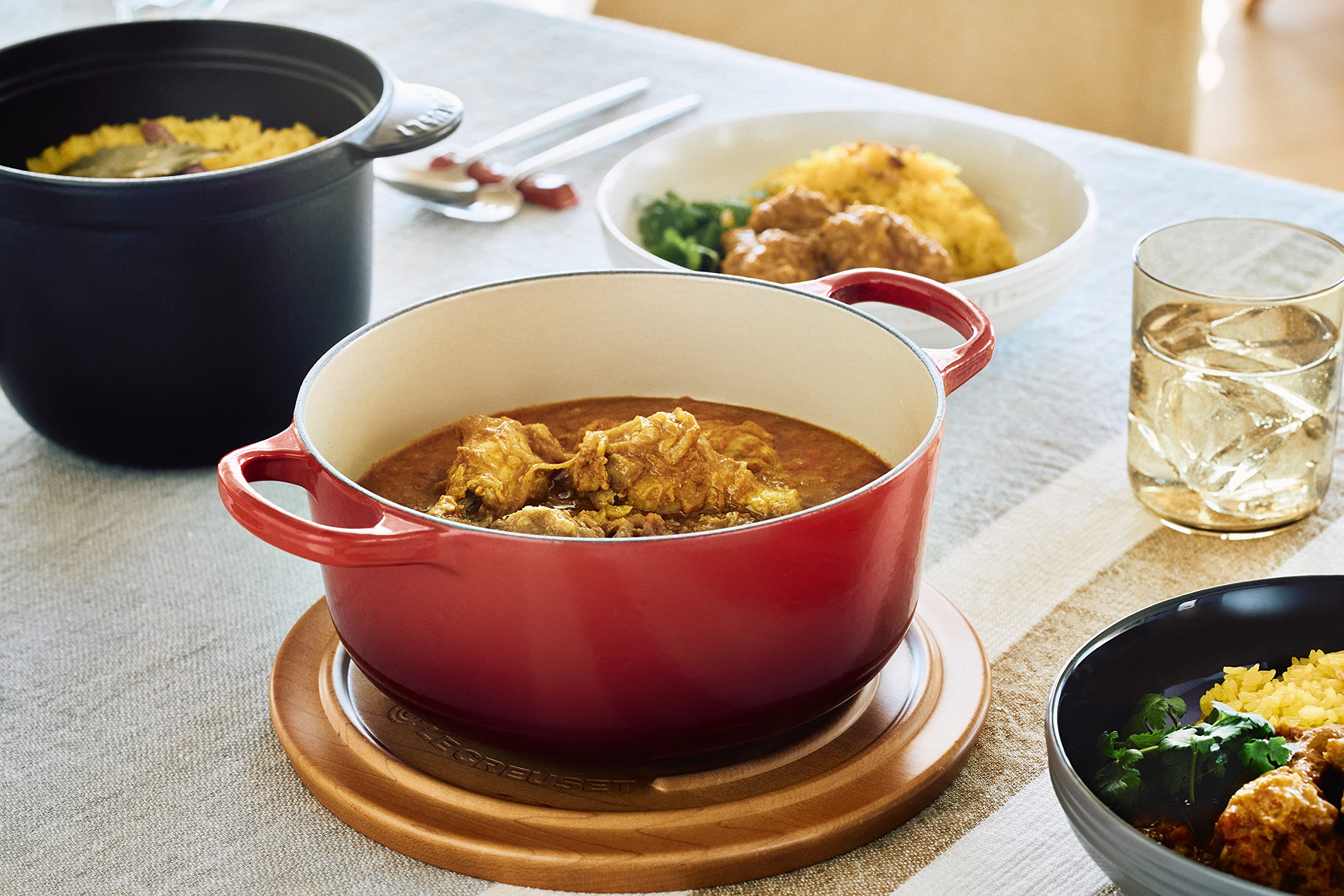 ル・クルーゼのサラダボールセット　鍋敷き　メープルウッド Le Creuset ル・クルーゼ 公式 ルクルーゼ 木製 鍋敷き